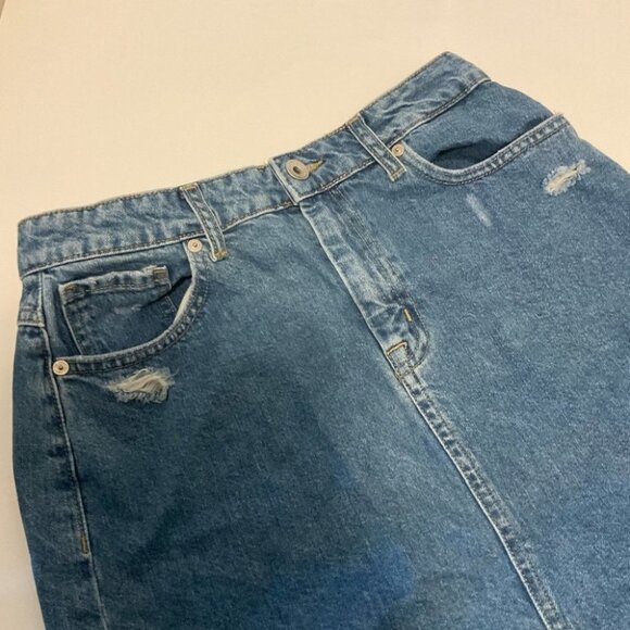 Frank & Oak Distressed Denim Skirt - Picture 5 of 5